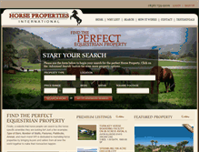 Tablet Screenshot of horsepropertiesinternational.com